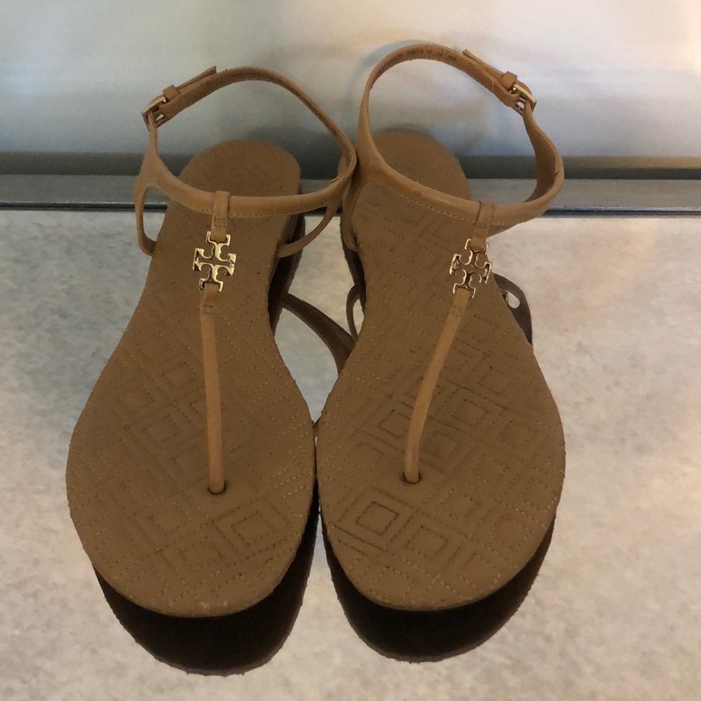 Tan Tory Burch sandals